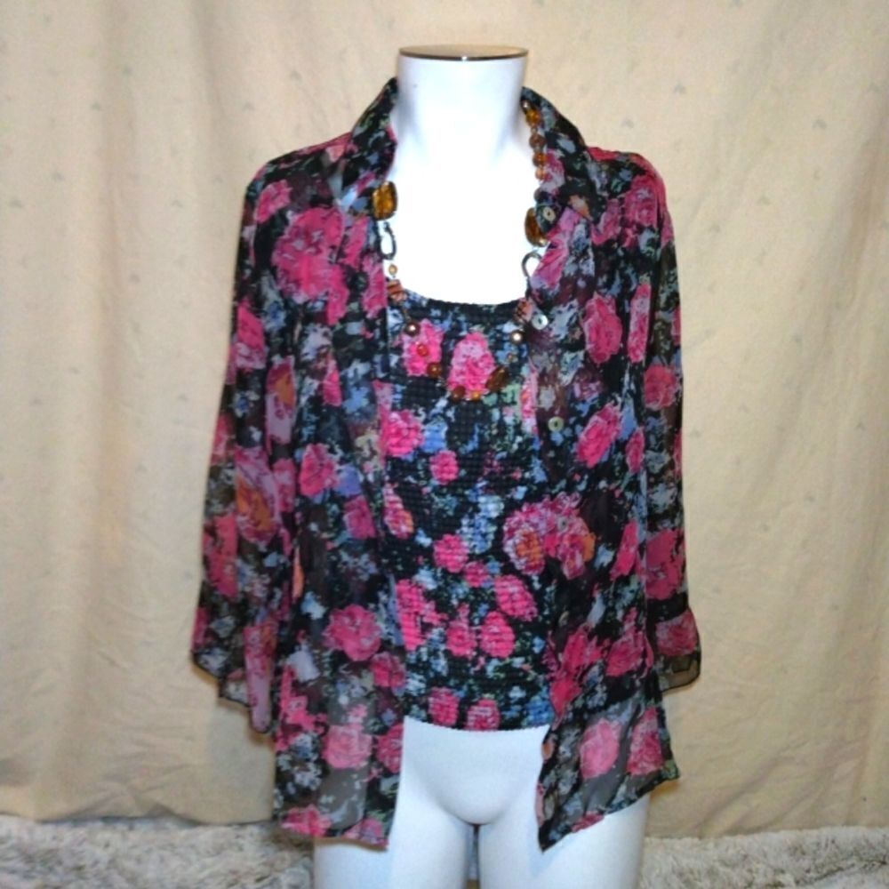 2 tops floral print